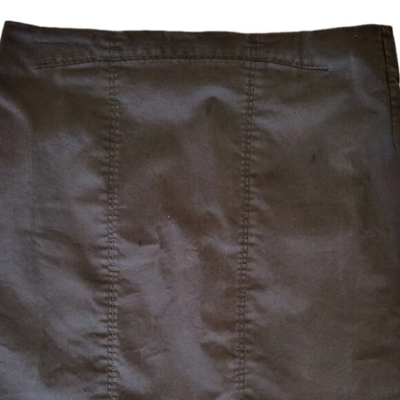 Pure Collection Black Pencil Skirt Knee Length Cotton Blend Womens Size 14/16 - Picture 3 of 9